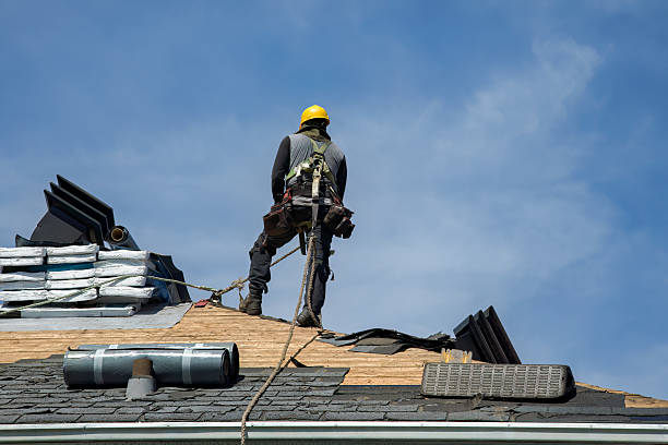 Professional Gutter Installation technician working in Macedonia, OH